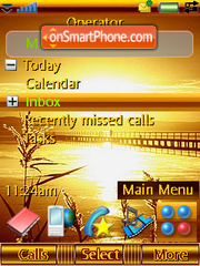 Sunset tema screenshot