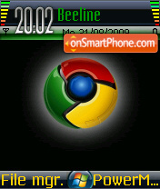 Capture d'écran Chrome thème