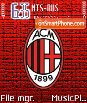 Скриншот темы Milan 2007