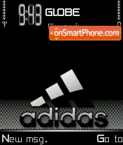 Скриншот темы Black Gloss Adidas