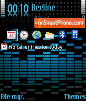 XpressMusic Blue Touch tema screenshot