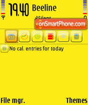 PlainYellow theme screenshot