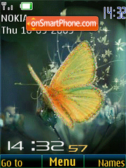 Swf butterfly animated tema screenshot