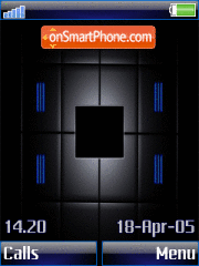 Animated Blue Lights tema screenshot