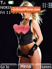 Blonde woman tema screenshot