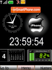 Animated clock tema screenshot