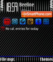 Capture d'écran Blue texture thème
