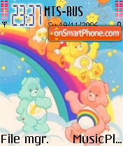 Capture d'écran Care Bears thème