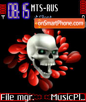 Capture d'écran Skull thème