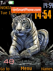 Tiger SWF clock es el tema de pantalla