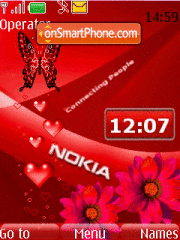 Nokia Red theme screenshot