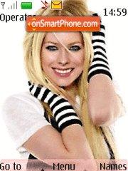 Скриншот темы Avril lavigne