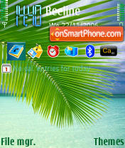 Summer Beach tema screenshot