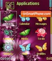 Butterfly theme screenshot