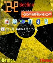 Скриншот темы Radioactive phone