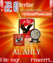 Скриншот темы Al Ahly Champion