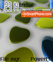 Capture d'écran Blue N Green thème