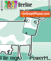 Green Cow Lind es el tema de pantalla