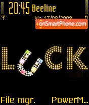 Luck 01 es el tema de pantalla