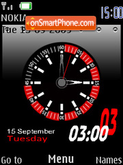 Metal Clock tema screenshot