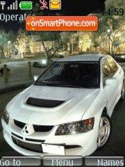 White Mitsubishi tema screenshot