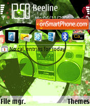 Blaster tema screenshot