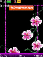 Flower fantasy theme screenshot