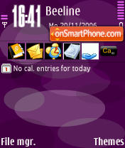 Nokia Violet tema screenshot