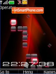 Flash animated clock tema screenshot