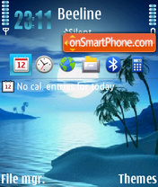 Tropic Night 01 tema screenshot