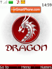 Скриншот темы Animated Red Dragon 02