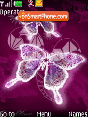 Скриншот темы Butterfly Shiny Animated