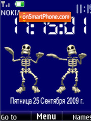 Skeleton Dance anim tema screenshot