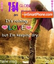 Im Keeping Dry es el tema de pantalla