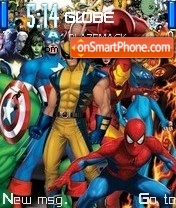 Marvel Superheroes tema screenshot