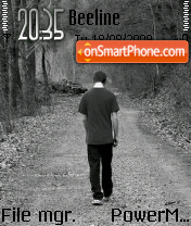 Walking Alone tema screenshot