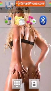 Sexy blonde theme screenshot