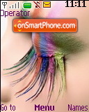 Rainbow Eyelashes tema screenshot