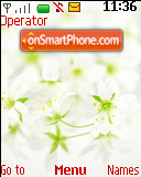 White Flower tema screenshot