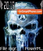 Capture d'écran Ice Skull thème