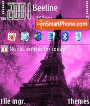 Скриншот темы Paris Tower