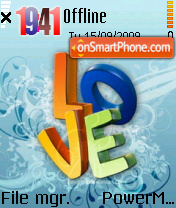 Cool Love theme screenshot