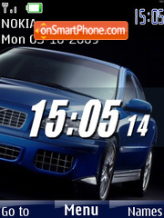 Swf clock car es el tema de pantalla