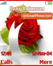 Rose with white ribbon Theme-Screenshot