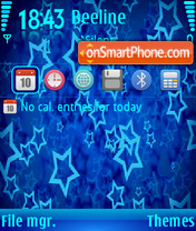 Blue Stars tema screenshot