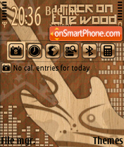 I Rock On The Wood theme screenshot