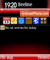 Black&Red es el tema de pantalla