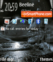 Night sea 01 theme screenshot