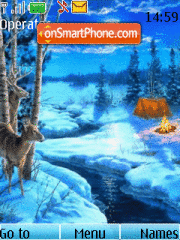 Winter forest theme screenshot
