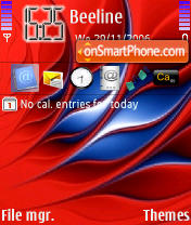 Cool Red tema screenshot